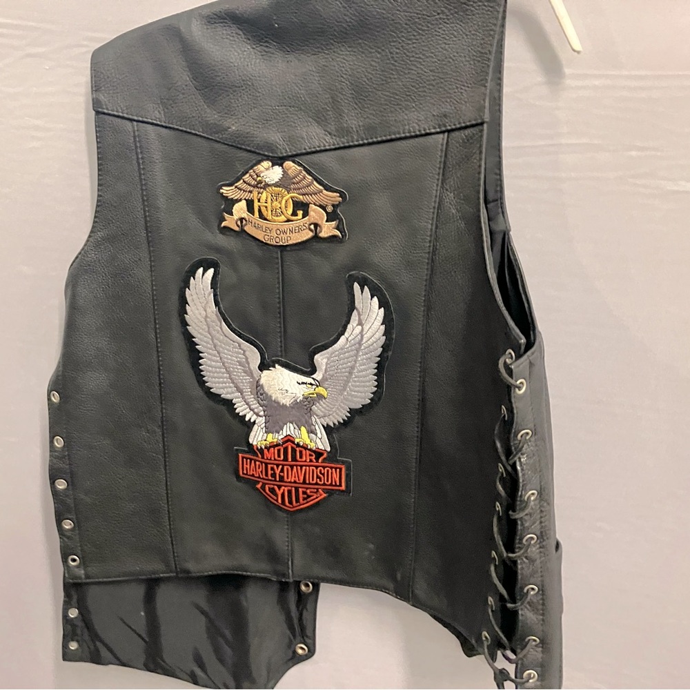 Harley Davidson leather vest